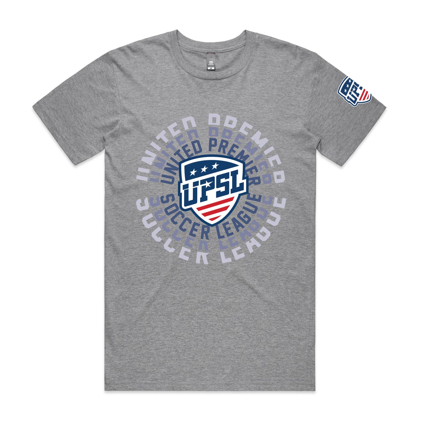 UPSL Logo Bulls Eye Tee - Gray