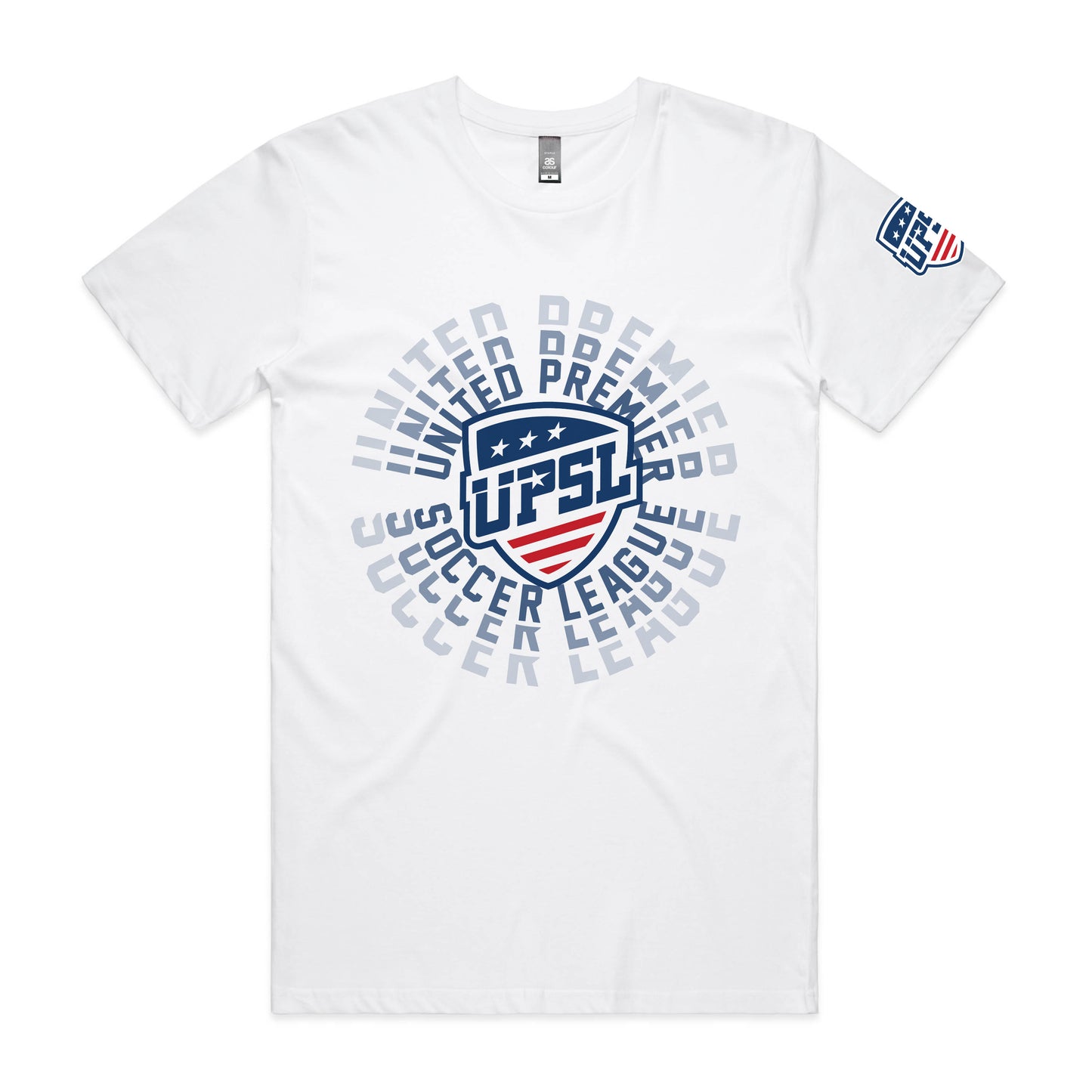 UPSL Logo Bulls Eye Tee - White